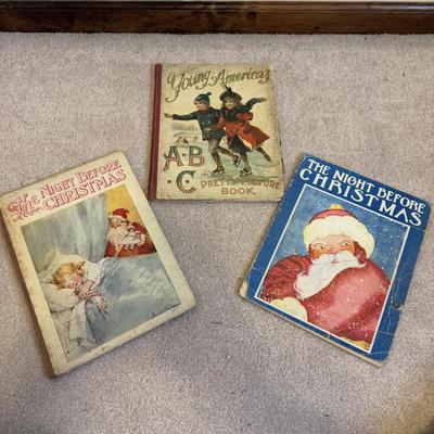 LOT 101B: Antique & Vintage Children's Books - 1900 Young American's The ABC & Pretty Picture Book, 1936 The Night...