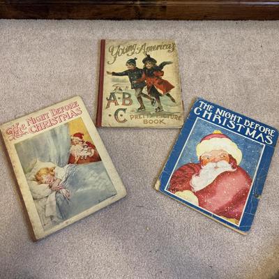LOT 101B: Antique & Vintage Children's Books - 1900 Young American's The ABC & Pretty Picture Book, 1936 The Night...