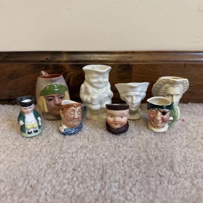 LOT 102B: Very Mini Toby Mugs & Jugs - Royal Doulton, Goebel, The American Potter NYWF