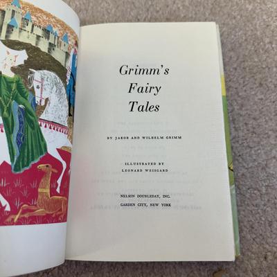 LOT 103B: Antique 1917 Hans Brinker or The Silver Skates by Mary Mapes Dodge, 1954 Grimm's Fairy Tales, 1941 Aesop's Fables,...