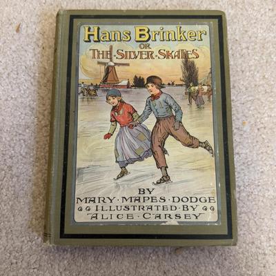 LOT 103B: Antique 1917 Hans Brinker or The Silver Skates by Mary Mapes Dodge, 1954 Grimm's Fairy Tales, 1941 Aesop's Fables,...