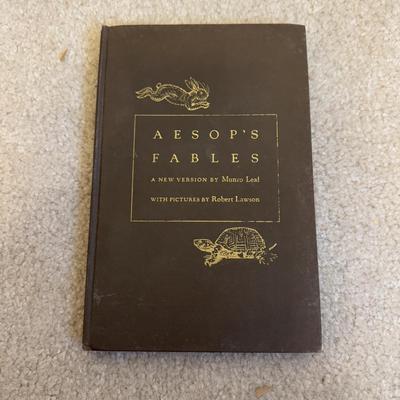 LOT 103B: Antique 1917 Hans Brinker or The Silver Skates by Mary Mapes Dodge, 1954 Grimm's Fairy Tales, 1941 Aesop's Fables,...