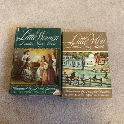 LOT 104B: 1933 Girl Scout Hand Book, 1953 Joan of Arc, Vintage Alice's Adventures in Wonderland, 1947 Little Women & Little Men...