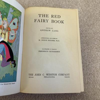 LOT 105B: Vintage 1930 Andrew Lang’ Red & Blue Fairy Books