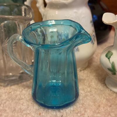 LOT 108B: Cream Pitcher Collection - Wedgwood, Stangl, Royal Crownford & More