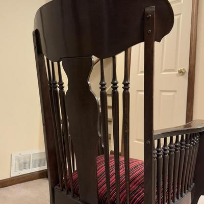 LOT 111B: Vintage Ornately Carved Rocking Chair