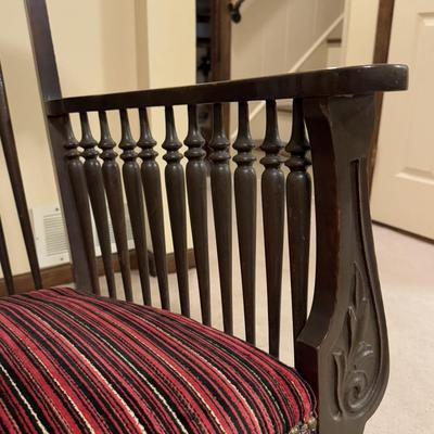 LOT 111B: Vintage Ornately Carved Rocking Chair