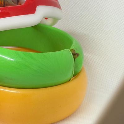 LOT 115J: Collection of Mod Bangle Bracelets