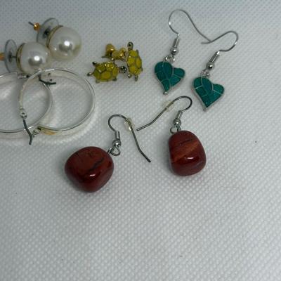 LOT 116J: Collection of Pierced Earrings