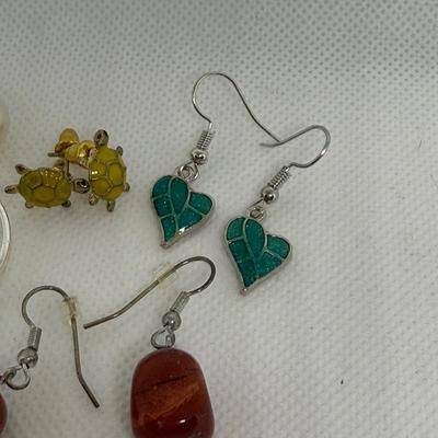 LOT 116J: Collection of Pierced Earrings