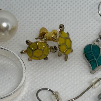 LOT 116J: Collection of Pierced Earrings