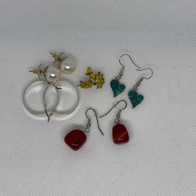 LOT 116J: Collection of Pierced Earrings