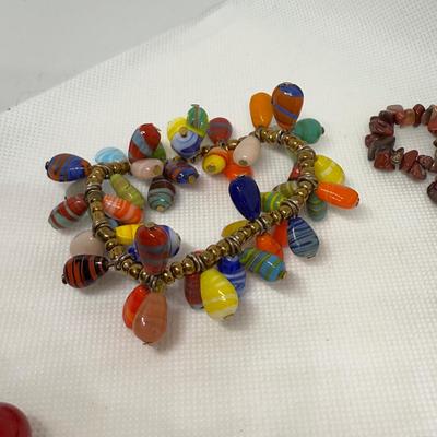 LOT 117J: Bracelet Collection - Beaded, Christmas Charm & More