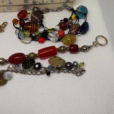LOT 119J: Collection of Fashion Bracelets - Rhinestone Cuff & More