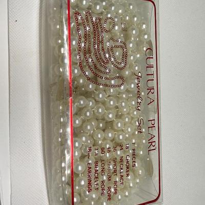 LOT 120J: Collection of “Pearl” Necklaces & More