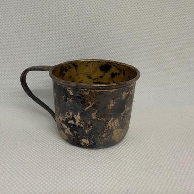 LOT 124J: Sterling Silver Baby Cup & Bowl (108.3g)