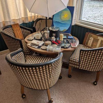 Adjustable Club Table and Chairs