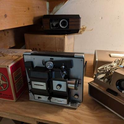 Vintage 8MM and Slide Projectors