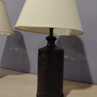 Pair of Table Top Lamps with Shades- Approx 31" Tall