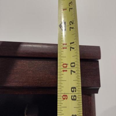 Wood Finish Bookcase with Adjustable Shelves- Approx 29 1/2" x 12" x 71" Tall (No Contents)