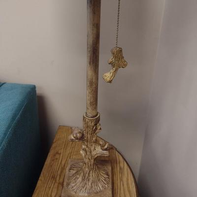 Bird and Branch Design Table Top Lamp with Shade- Approx 29" Tall
