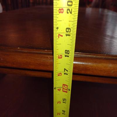Wooden Coffee Table with Stretcher Shelf- Approx 24" x 41 1/2" x 18" Tall