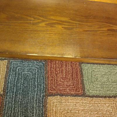 Wooden Coffee Table with Stretcher Shelf- Approx 24" x 41 1/2" x 18" Tall