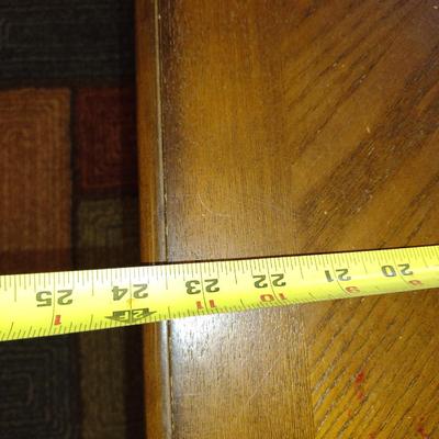 Wooden Coffee Table with Stretcher Shelf- Approx 24" x 41 1/2" x 18" Tall
