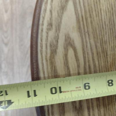 Demilune Wood and Metal Table