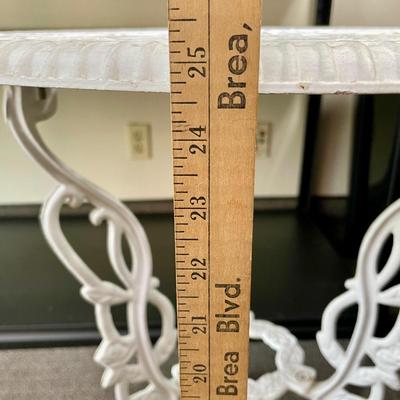 Painted Cast Aluminum Table