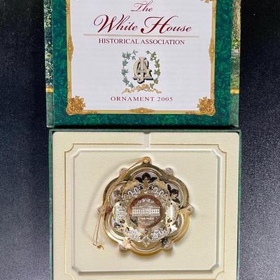 Lot of 5 White House Historical Association Christmas Ornaments