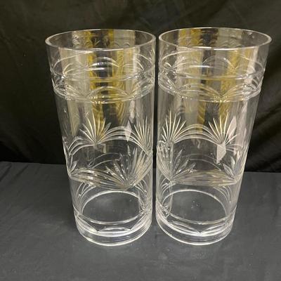 Two Glass Hurricane Cylinders (2058R-MG)