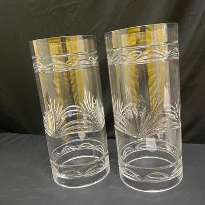 Two Glass Hurricane Cylinders (2058R-MG)