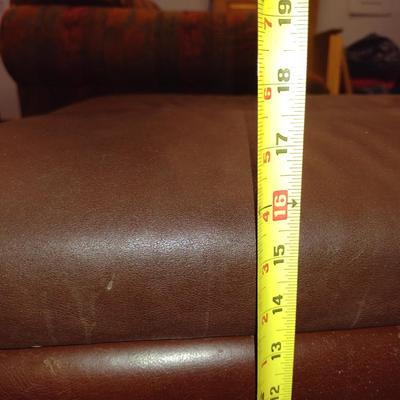 Large, Double Sized Storage Ottoman/Seat- Approx 34 3/4" x 34" x 16 1/2" Tall