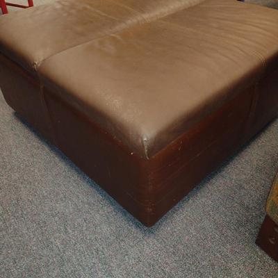 Large, Double Sized Storage Ottoman/Seat- Approx 34 3/4" x 34" x 16 1/2" Tall