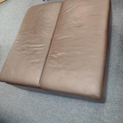 Large, Double Sized Storage Ottoman/Seat- Approx 34 3/4" x 34" x 16 1/2" Tall