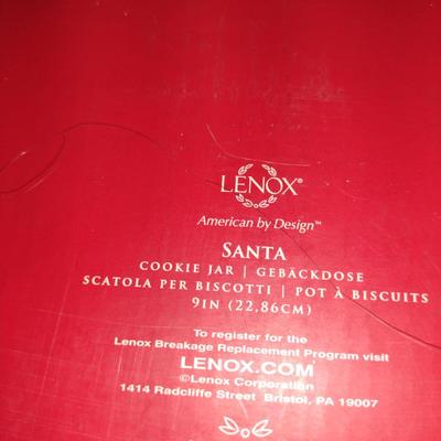 Lenox Santa Cookie Jar- New in Box