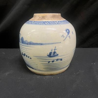 Pair Of Antique Chinese Porcelain Ginger Jars (2058L-MG)