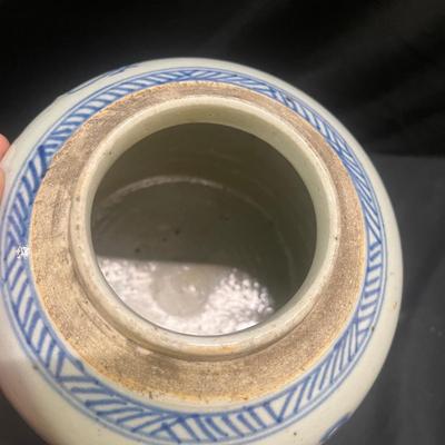 Pair Of Antique Chinese Porcelain Ginger Jars (2058L-MG)