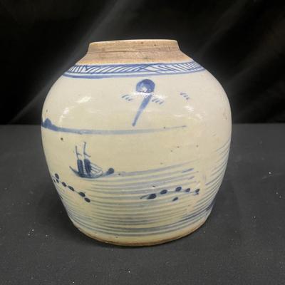 Pair Of Antique Chinese Porcelain Ginger Jars (2058L-MG)