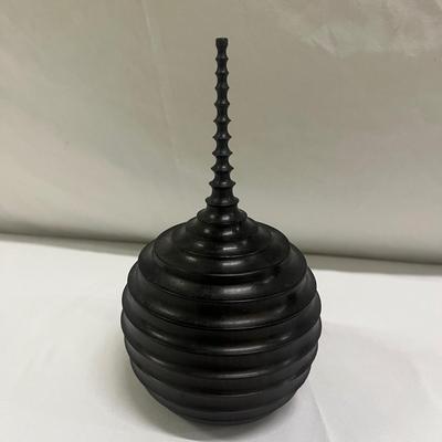 Five Turned Wooden Containers Made in Mozambique (2058R-MG)