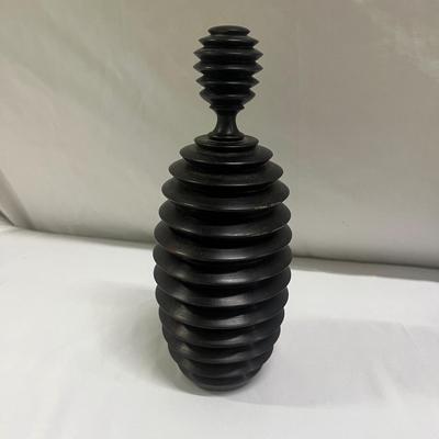 Five Turned Wooden Containers Made in Mozambique (2058R-MG)