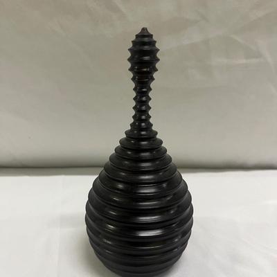 Five Turned Wooden Containers Made in Mozambique (2058R-MG)