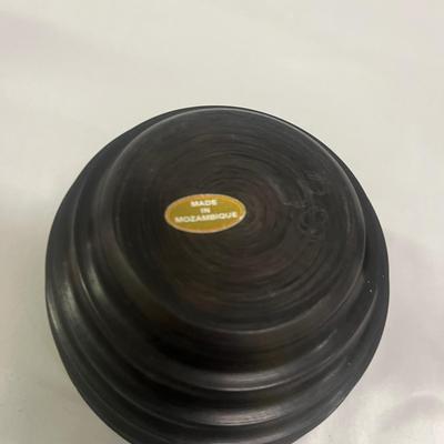 Five Turned Wooden Containers Made in Mozambique (2058R-MG)