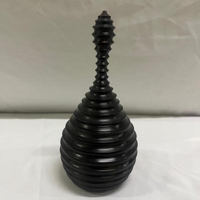 Five Turned Wooden Containers Made in Mozambique (2058R-MG)