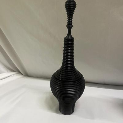 Five Turned Wooden Containers Made in Mozambique (2058R-MG)