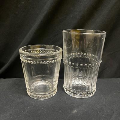 Vintage Hobnail Trim Glasses (2058L-MG)