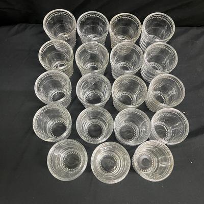 Vintage Hobnail Trim Glasses (2058L-MG)