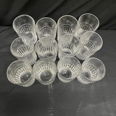 Vintage Hobnail Trim Glasses (2058L-MG)