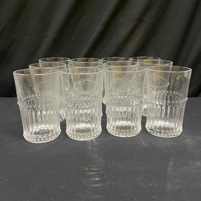 Vintage Hobnail Trim Glasses (2058L-MG)